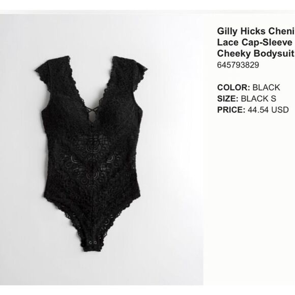 ✨Gilly Hicks Cheni Velvet Lace Cap-Sleeve Cheeky Pink Sz Small Bodysuit✨ - Picture 3 of 8
